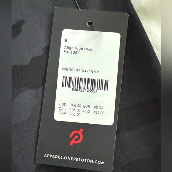 NWT Lululemon 🍋 Peloton Align Camo Leggings-Sz 6 - Picture 5 of 7